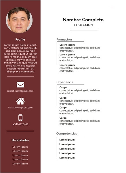 plantilla currículum pedagogo